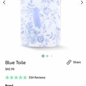 Loopy Case White and Blue Floral Phone Case